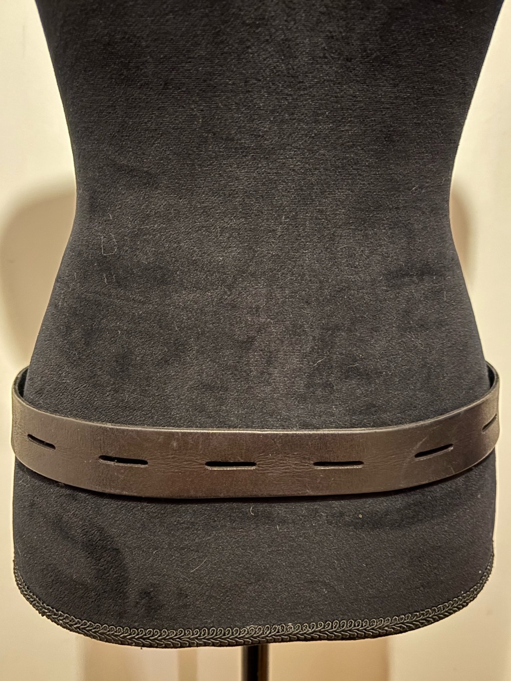 Lucky Brand Black Leather Belt Size 32 - Picture 3 of 8
